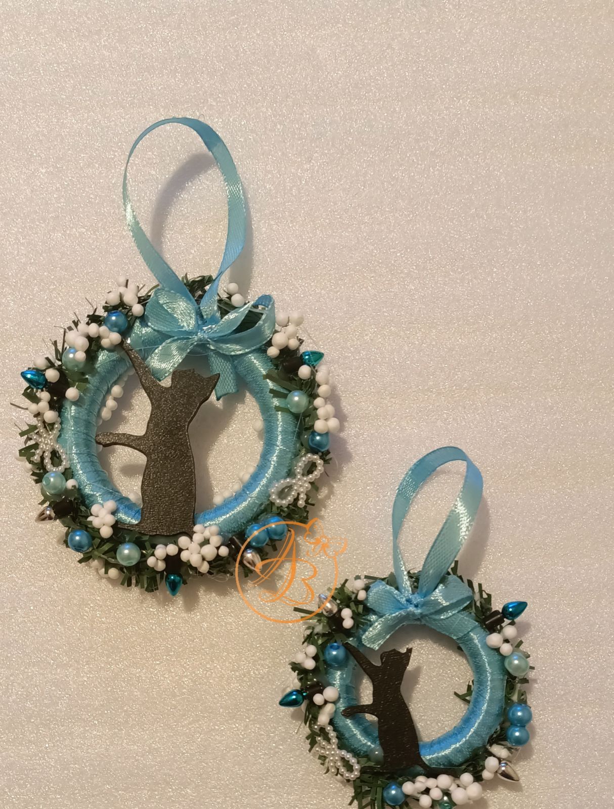 Set doua minicoronite cu pisica, in cutie carton - imagine 11