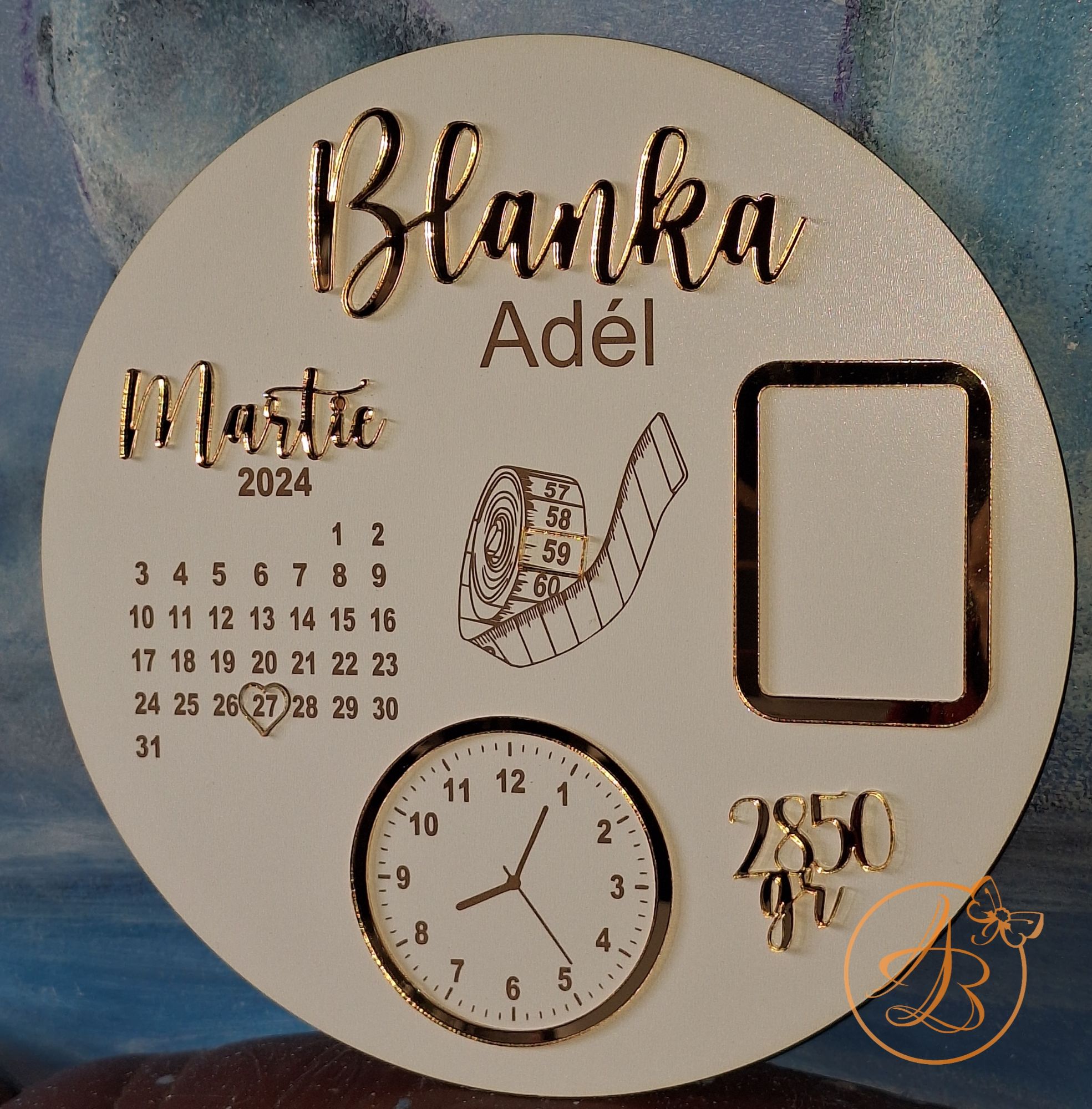 Decor cu datele nasterii, cu nume si poza - imagine 9