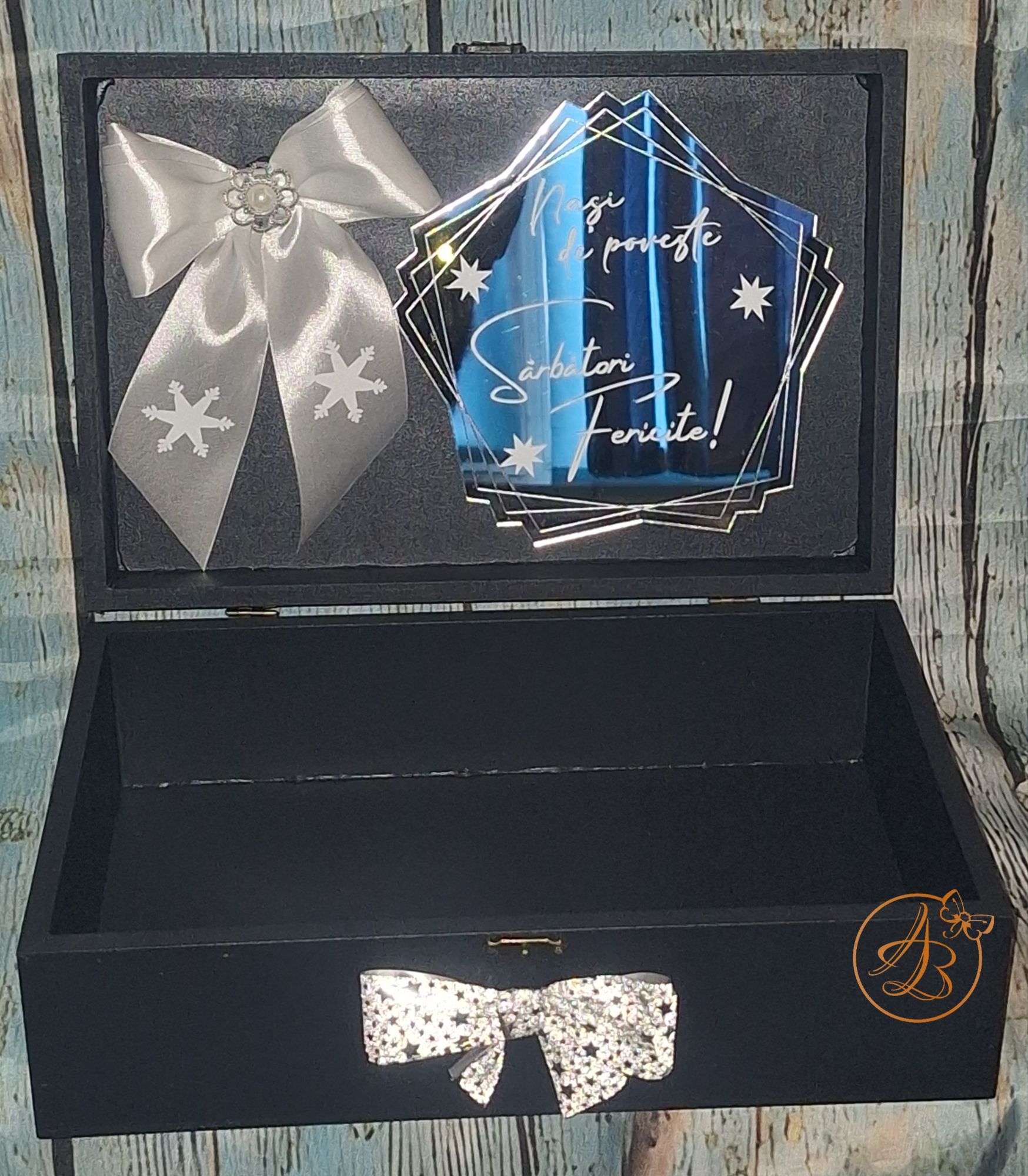 Cutie eleganta cu oglinda, cadou de Craciun pentru nasi - imagine 10