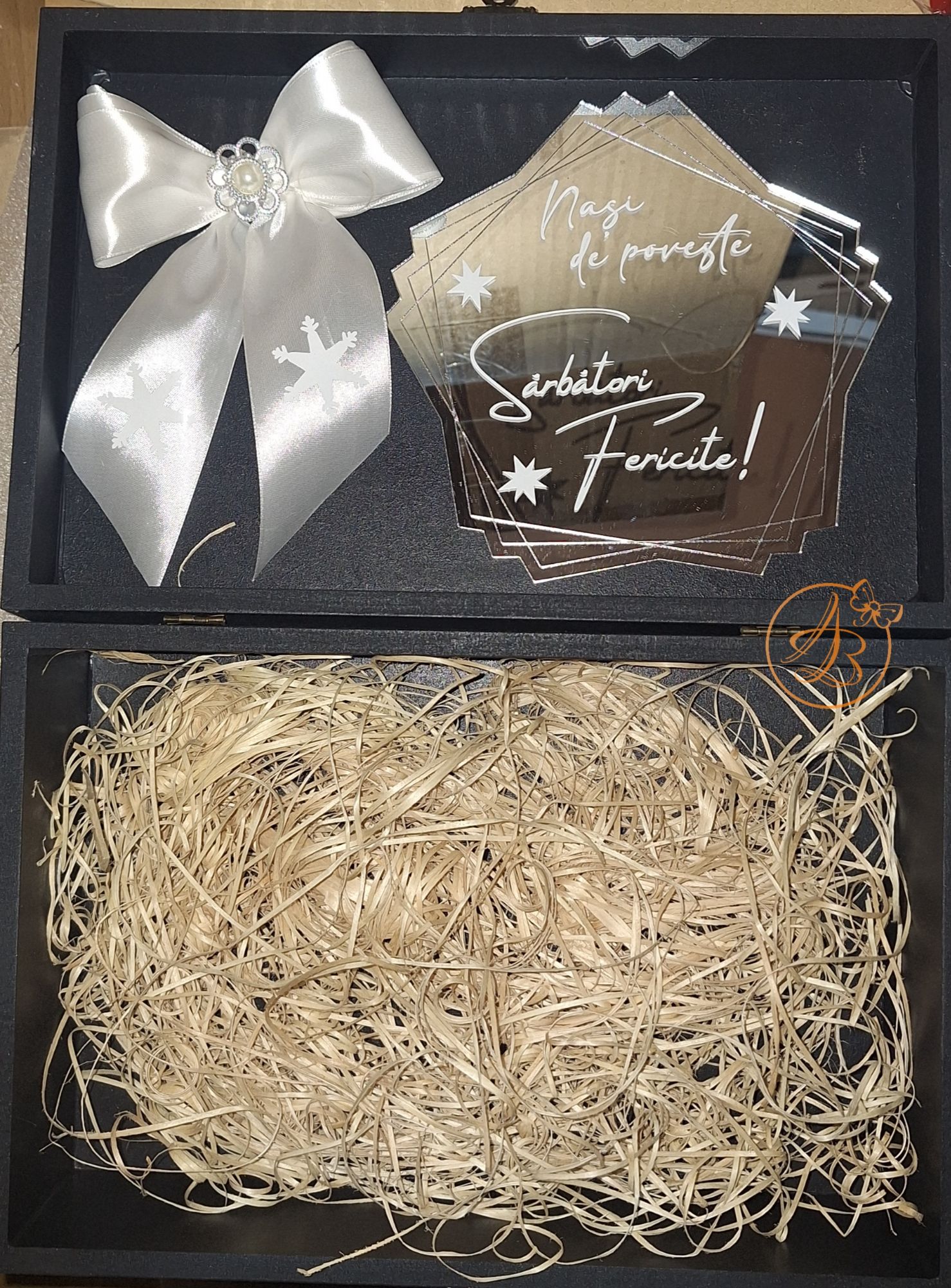 Cutie eleganta cu doua bauturi si doua pahare, pentru nasi - imagine 9