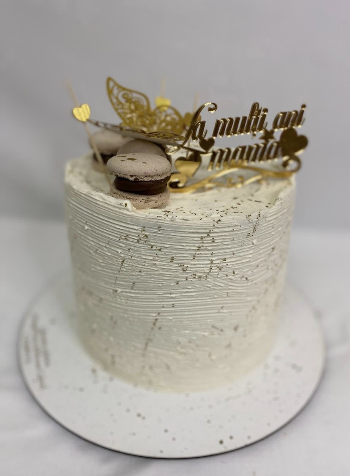 Topper tort oglinda ”La multi ani mama”