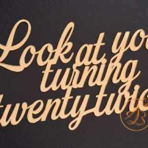 Decor topper tort oglinda 40 ani