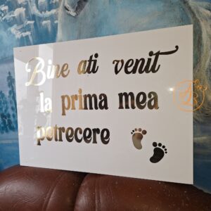 Decor photo corner si panouri de intampinare la botez