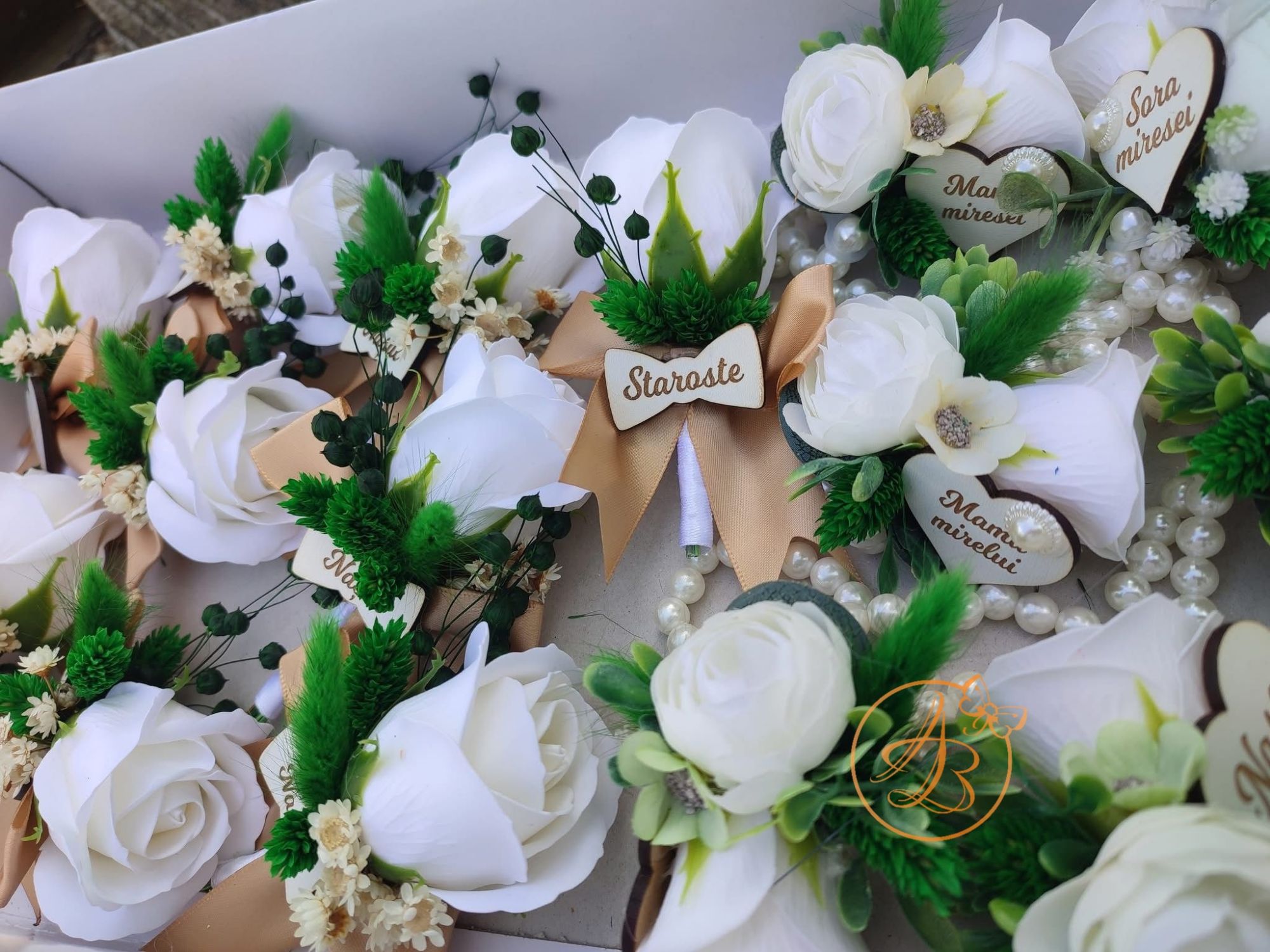 Bratari si cocarde pe alb si verde - imagine 3