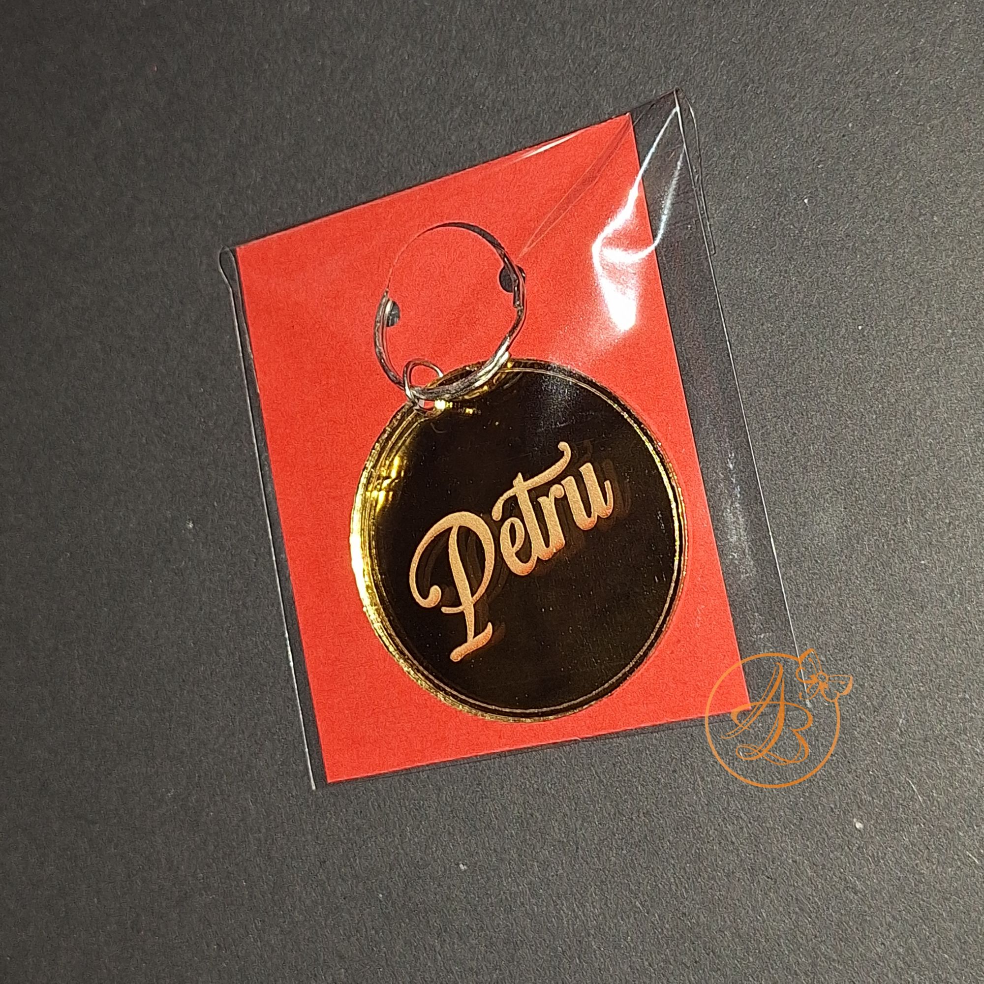 Breloc oglinda cu figurine, meserii, animale, nume - imagine 21