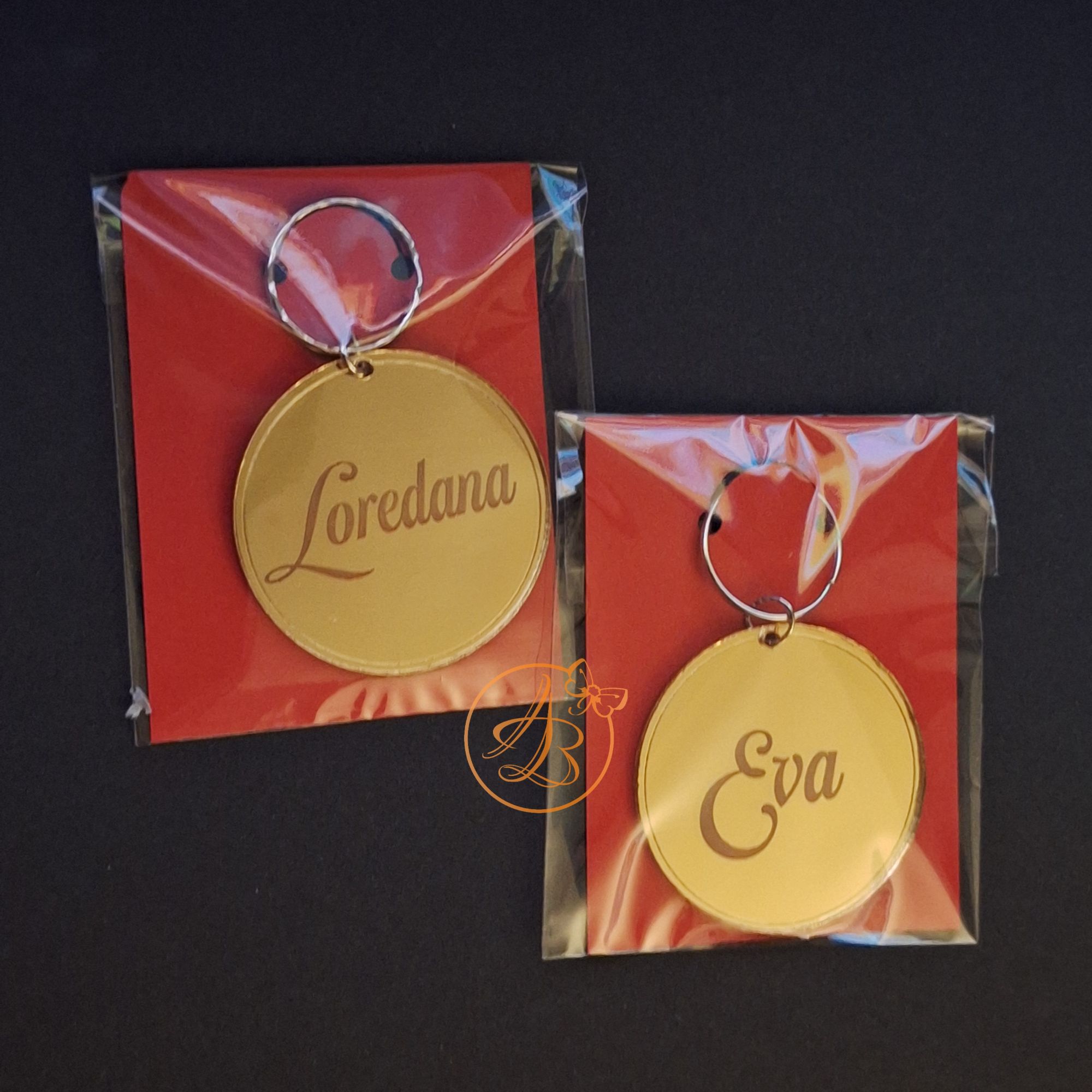 Breloc oglinda cu figurine, meserii, animale, nume - imagine 23