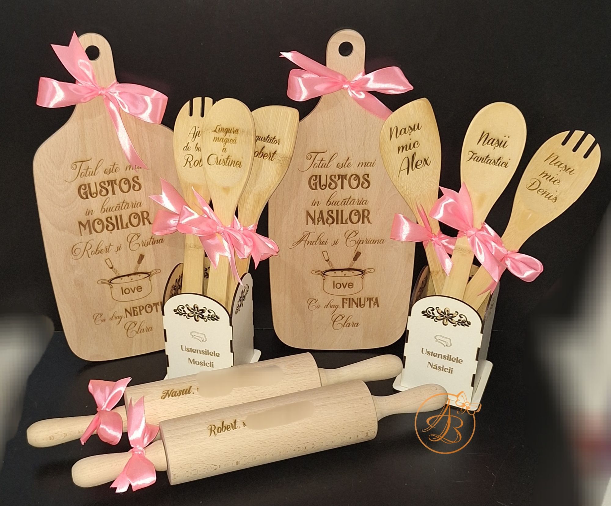 Set gravat in cutie pentru bucatarie, pentru nasi - imagine 11