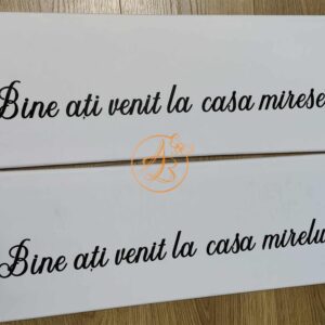 Stickere 50cm pentru poarta mire, mireasa