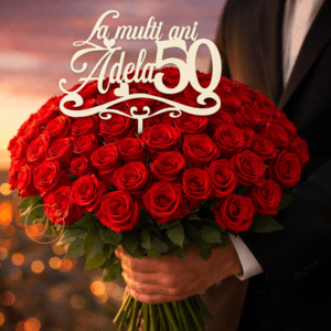 Topper zi de nastere 50 ani si nume