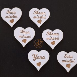 Insigne din lemn pentru cocarde si bratari