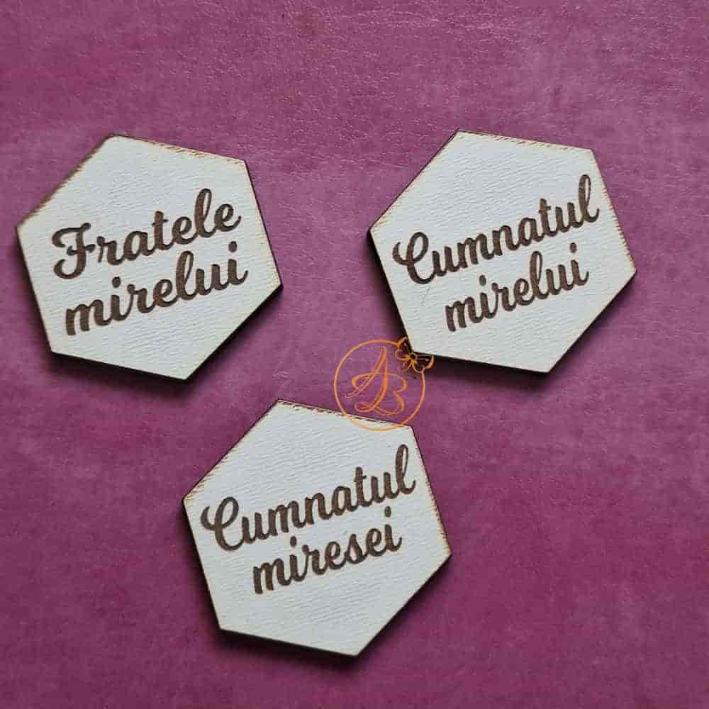 Insigne din lemn gravate 3cm - imagine 18