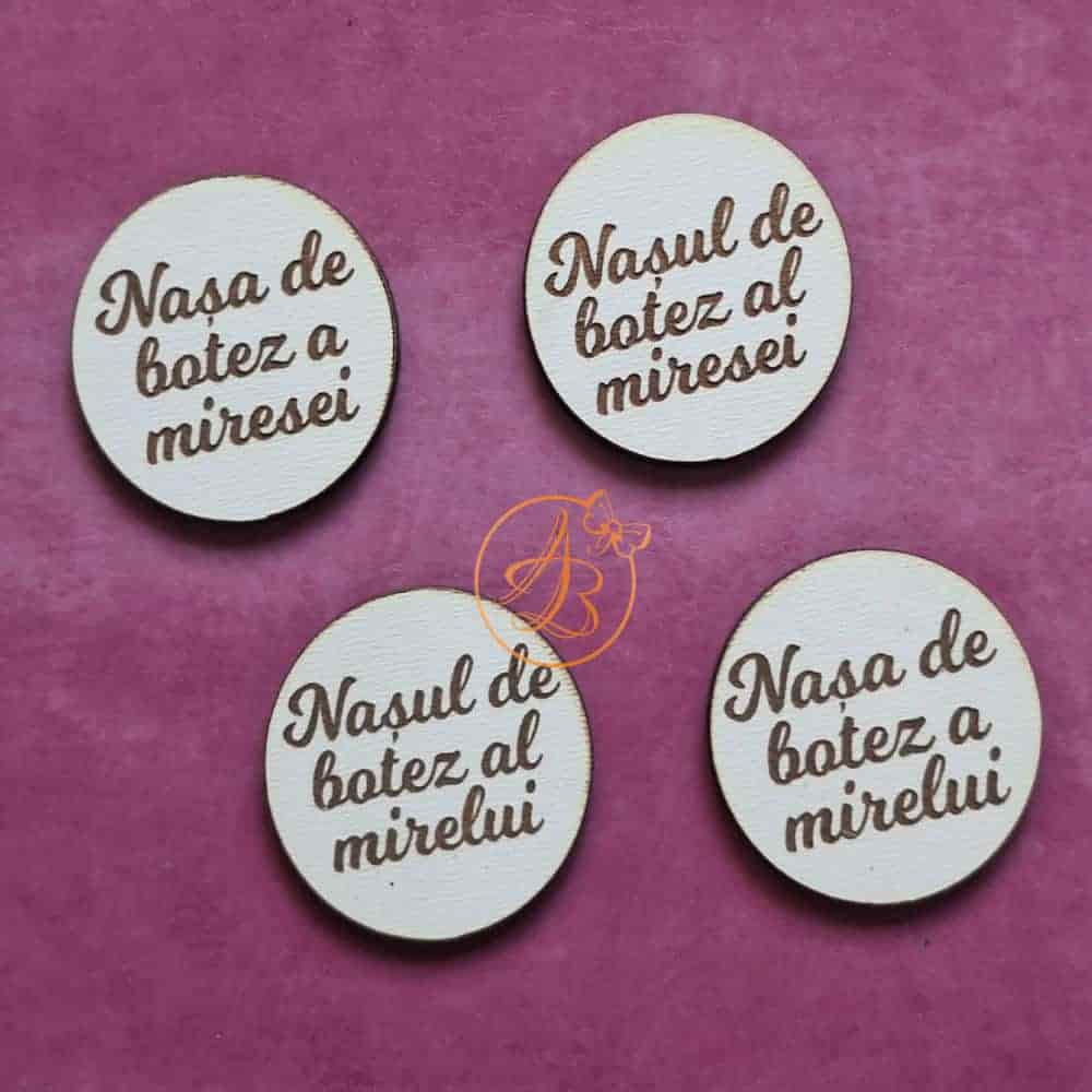 Insigne din lemn gravate 3cm - imagine 15