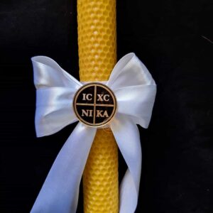 Placuta oglinda gravata pentru lumanare Paste