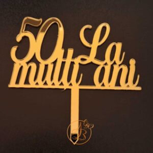 Topper zi de nastere La multi ani 50 ani