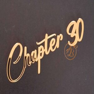 Topper zi de nastere ''Chapter'' si cifra