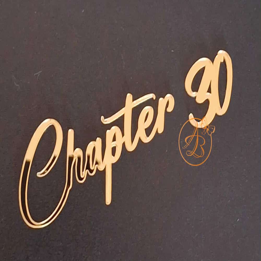 Topper zi de nastere ''Chapter'' si cifra