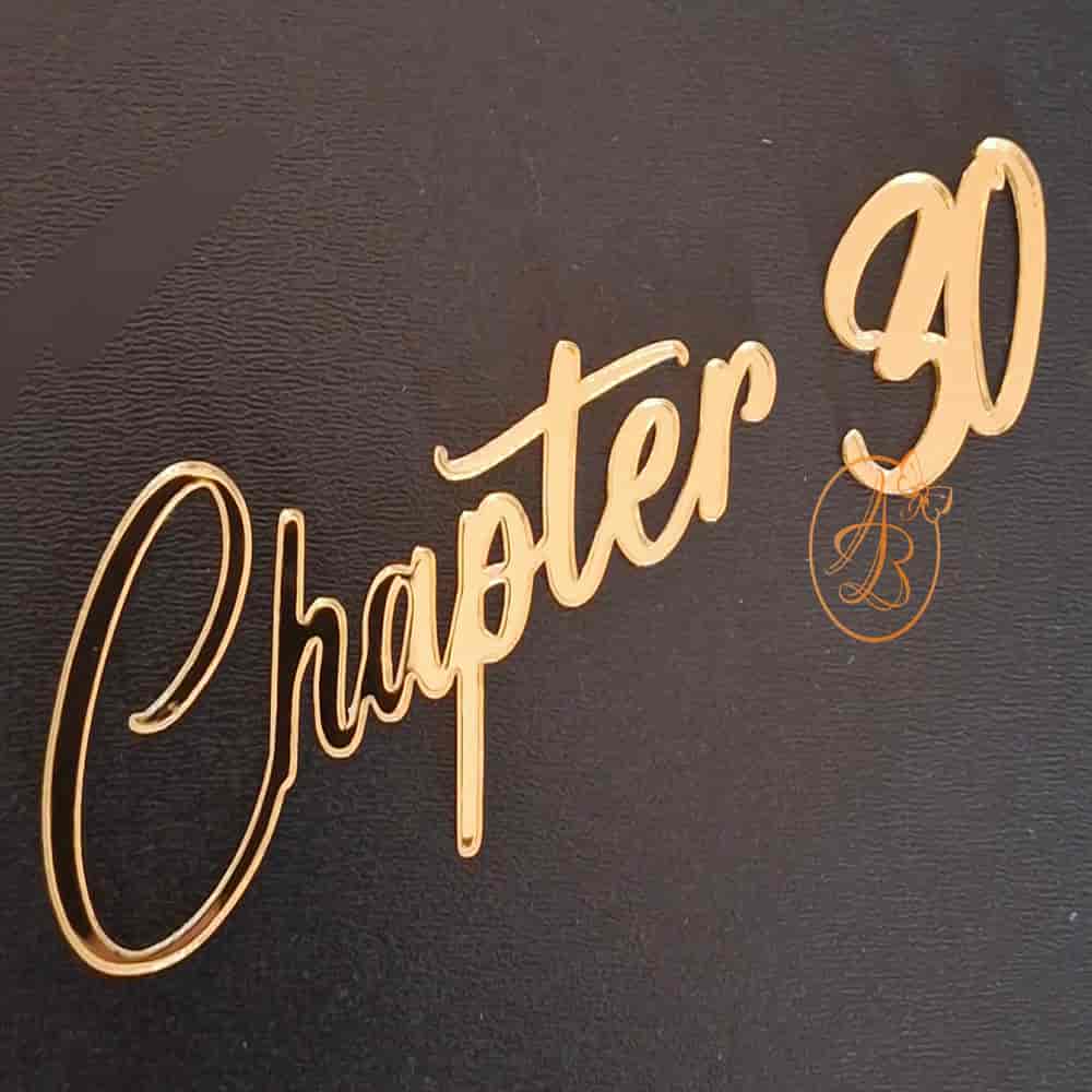 Topper zi de nastere ''Chapter'' si cifra - imagine 4