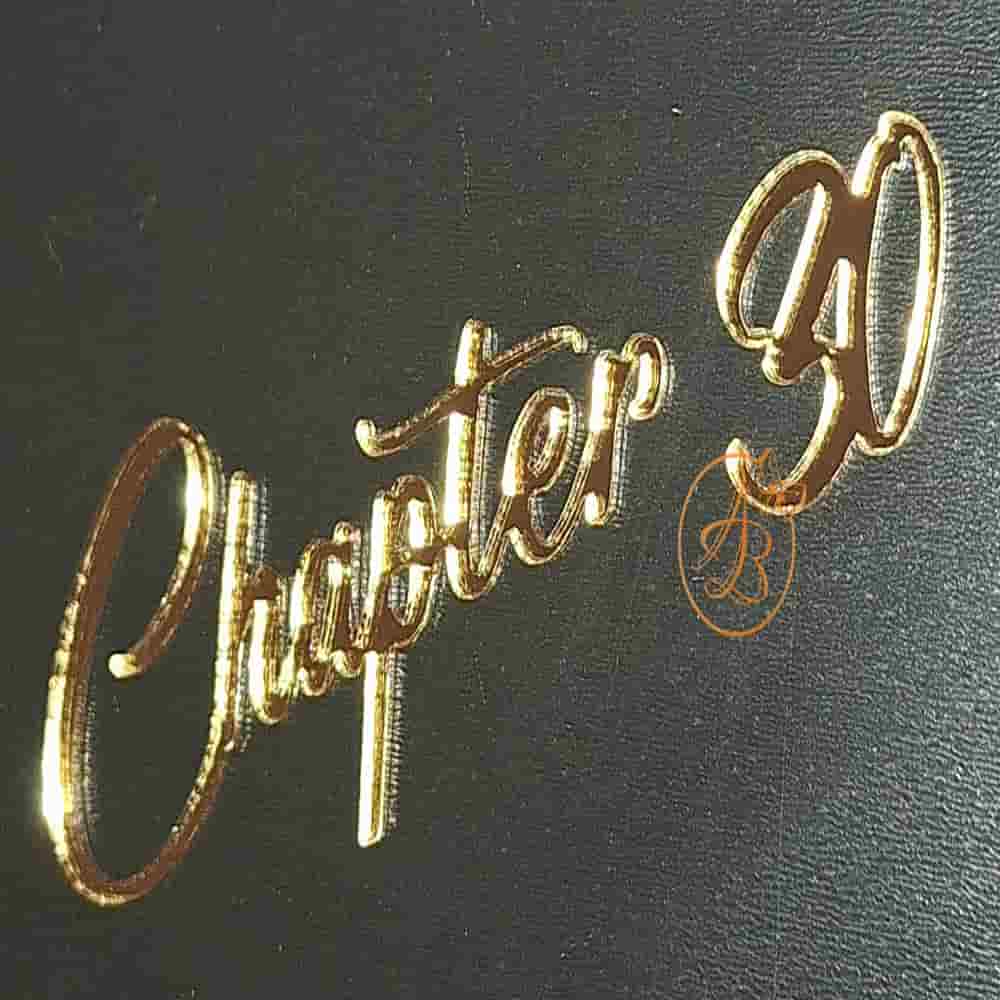 Topper zi de nastere ''Chapter'' si cifra - imagine 3