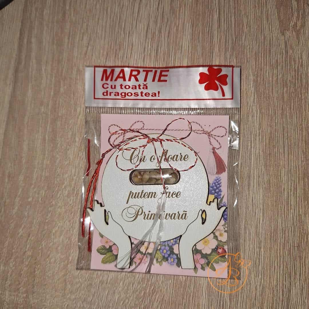 Martisor plantabil cu seminte de floricele, de mac, de grau - imagine 4