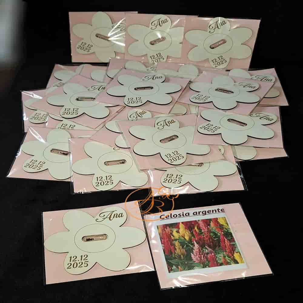 Marturie botez cu seminte de floricele - imagine 4