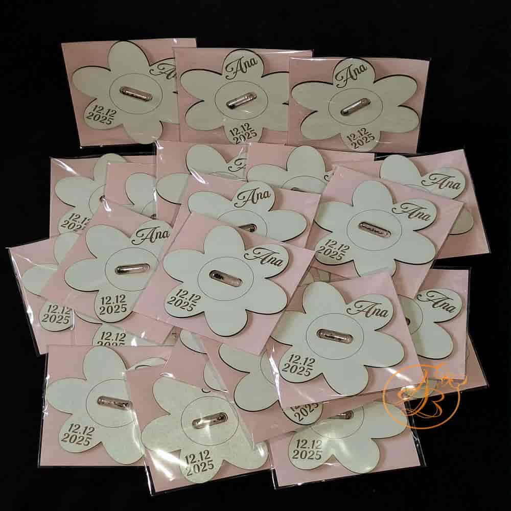 Marturie botez cu seminte de floricele - imagine 2