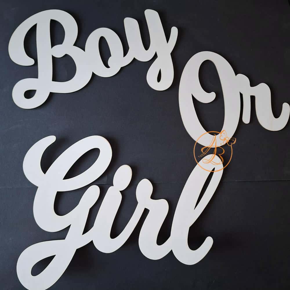 Decor pentru panou foto Gender Reveal Boy or girl - imagine 6