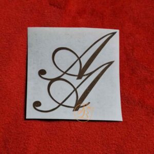 Stickere pentru pahare cu initiale legate