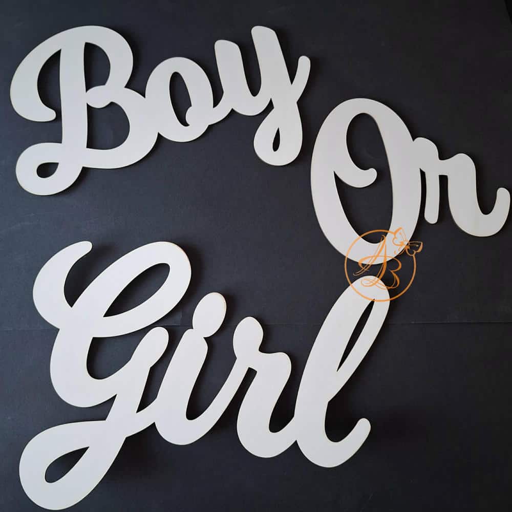 Decor pentru panou foto Gender Reveal Boy or girl - imagine 4