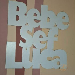 Decor lemn pentru panou foto BEBE SEF