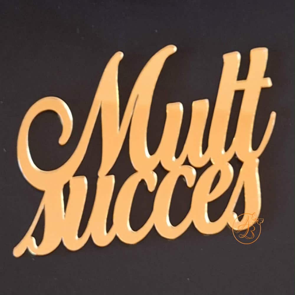 Decor topper tort oglinda Mult succes