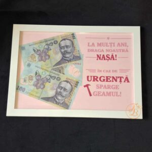 Rama personalizata „In caz de urgenta...„ cadou practic si haios