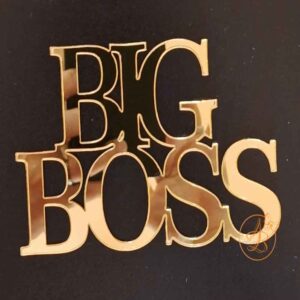 Decor topper tort oglinda BIG BOSS