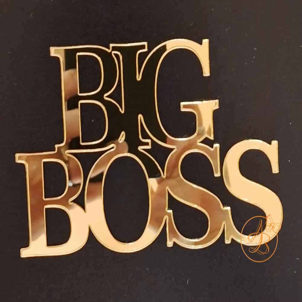 Decor topper tort oglinda BIG BOSS