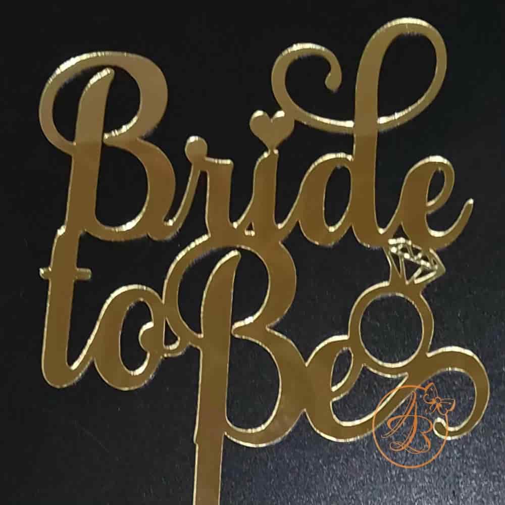 Decor topper oglinda aurie Bride to be - imagine 2